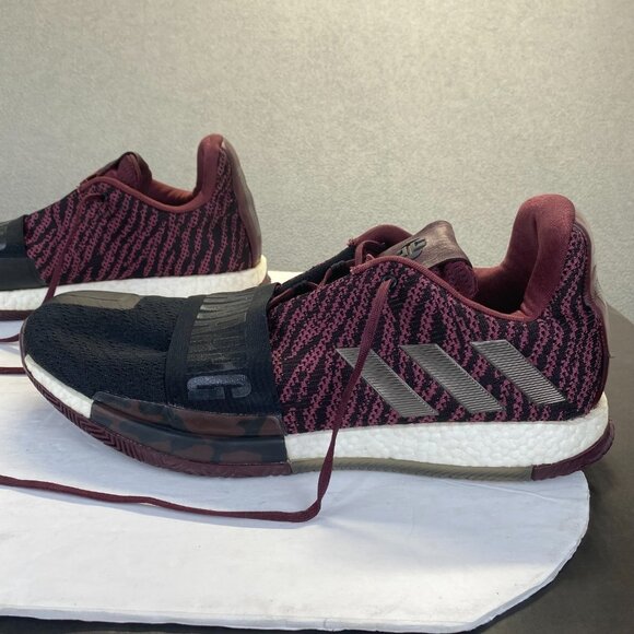 ADIDAS JAMES HARDEN VOL. 3 Playoff Maroon Mens Athletic Shoes Basketball Size 18 - Picture 15 of 16